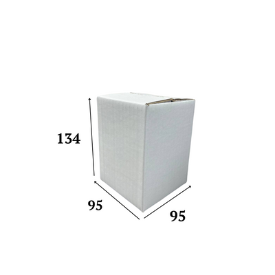 Картонна коробка 95х95х134 біла 02034-1 фото
