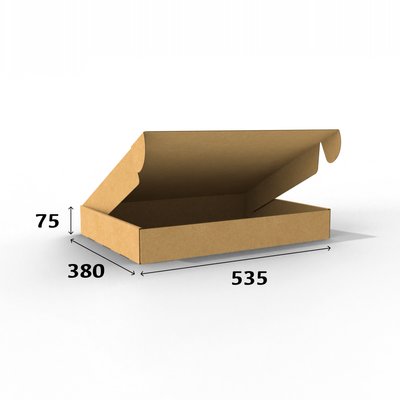 Самозбірна коробка 535x380x75 бура для Ноутбука 02009 фото