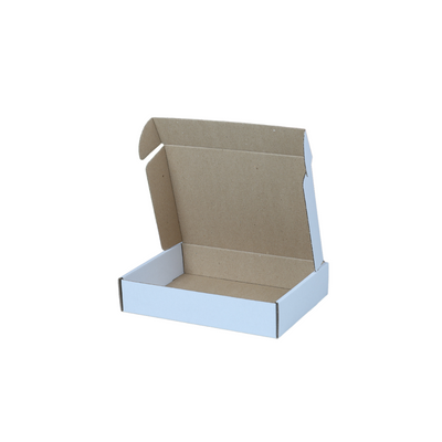 Самозбірна коробка 240x170x50 біла - 0,5 кг пласка 02020 фото