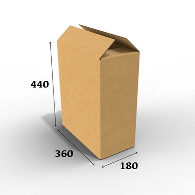 Картонна коробка 360 х 180 х 440 Т-25С бурий 01502 фото