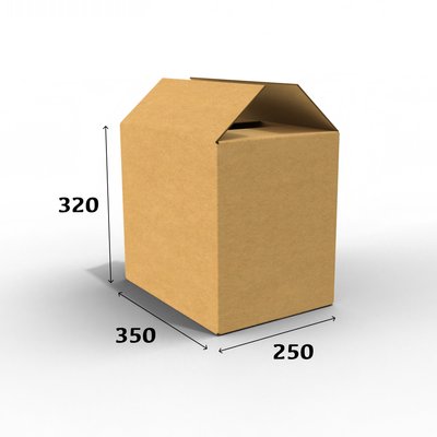 Картонна коробка 350 х 250 х 320 Т-22С бурий 01532 фото